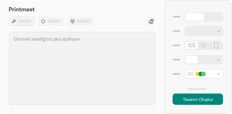 Yapay zeka ile tasarım görseli